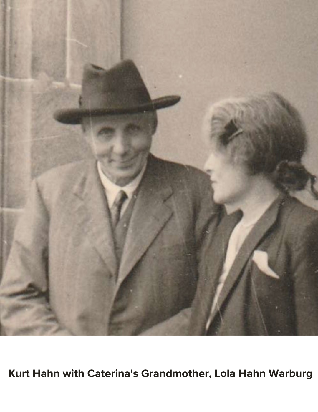 Kurt Hahn with Lola Hahn Warburg