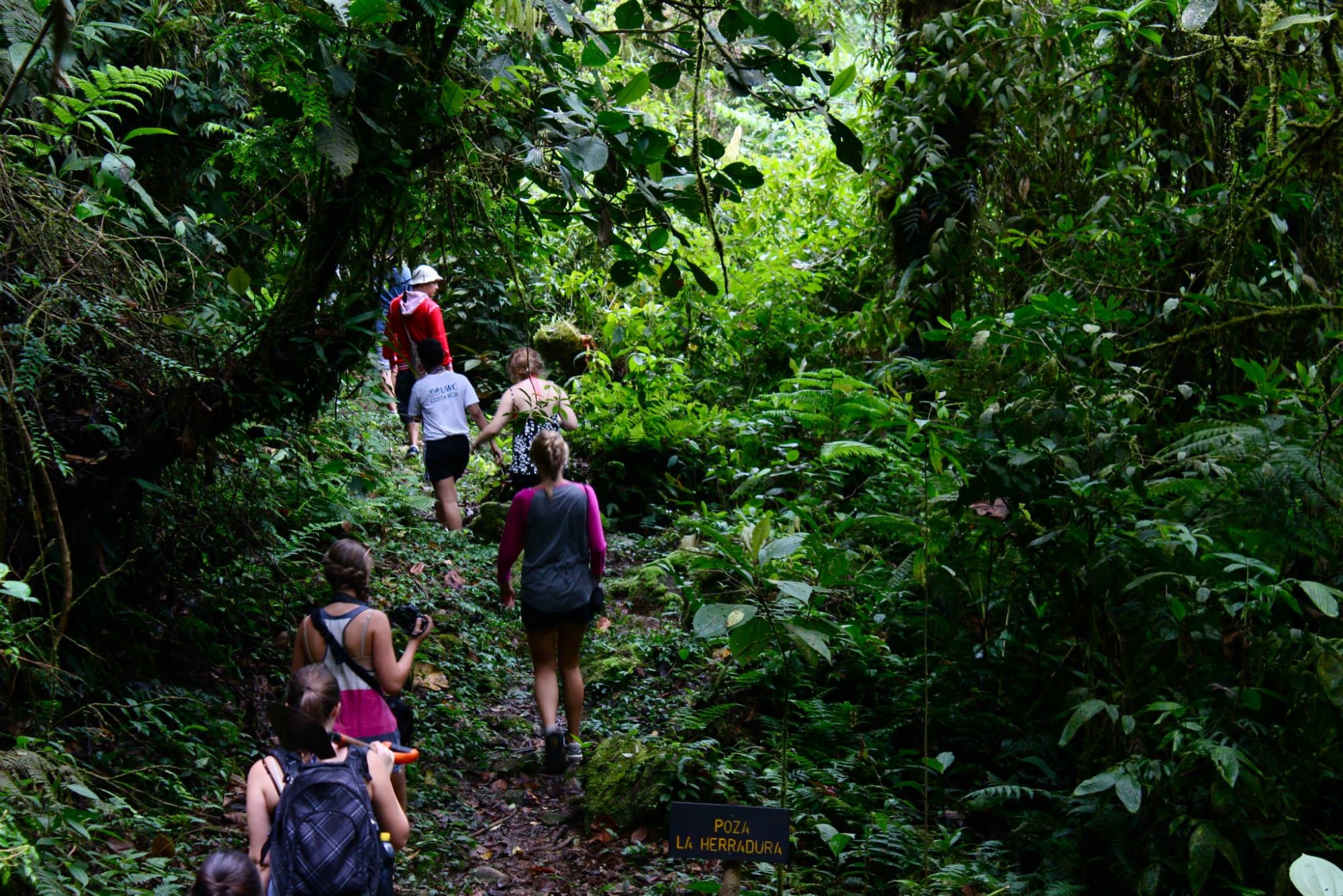 Students at UWC Costa Rica take part in an outdoor expedition