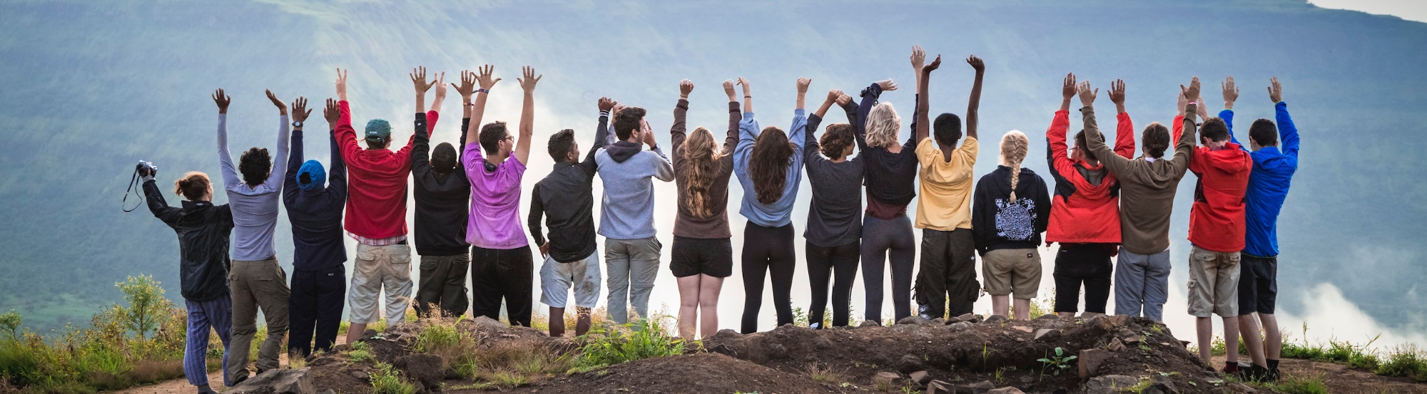 Students around UWC Mahindra College