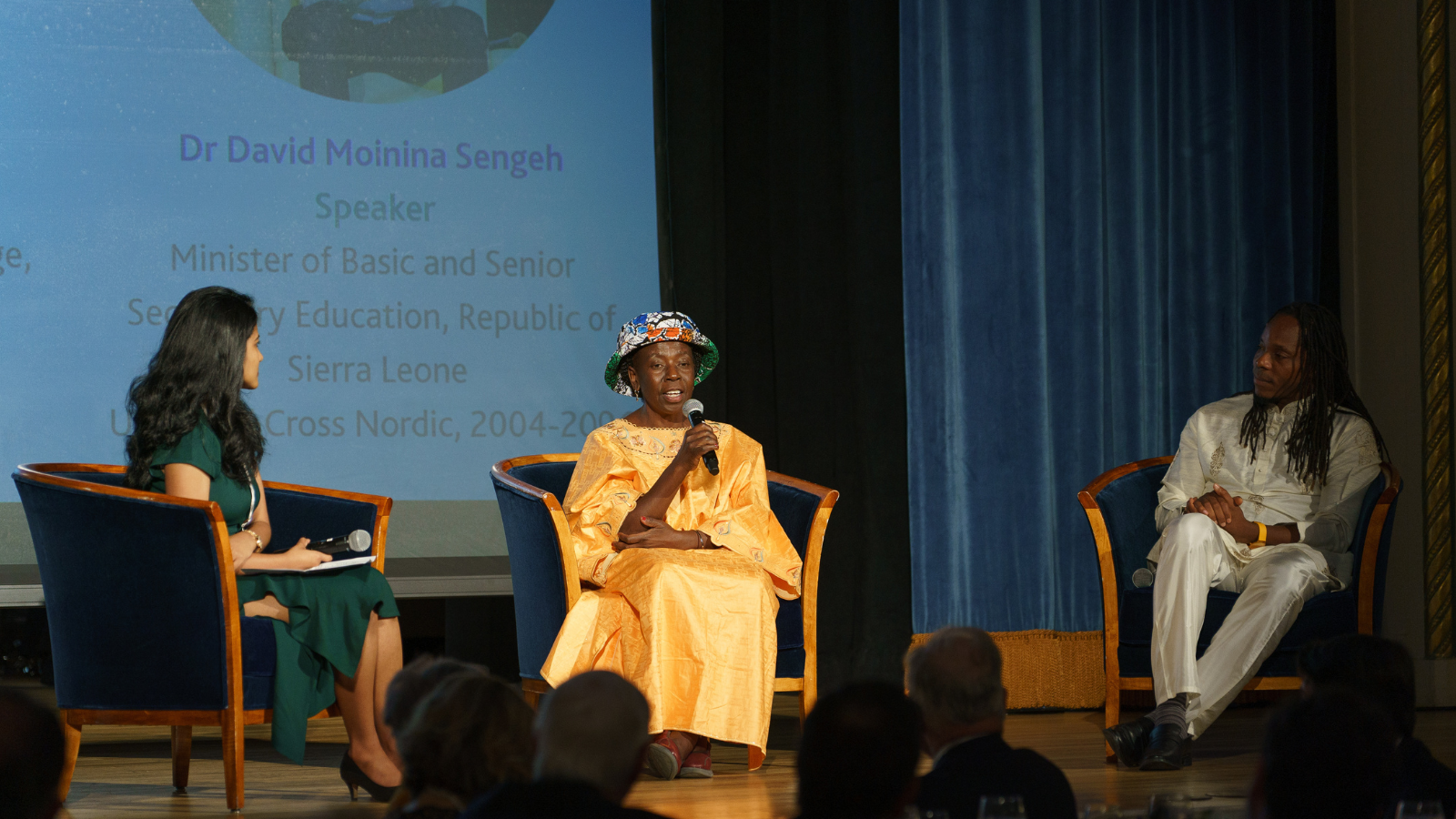 musimbi, david and arpita during Q&A session